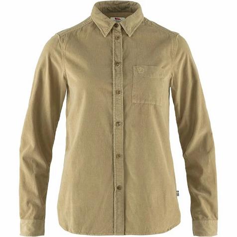 Fjallraven Övik Shirts Brown Singapore For Women (SG-402403)